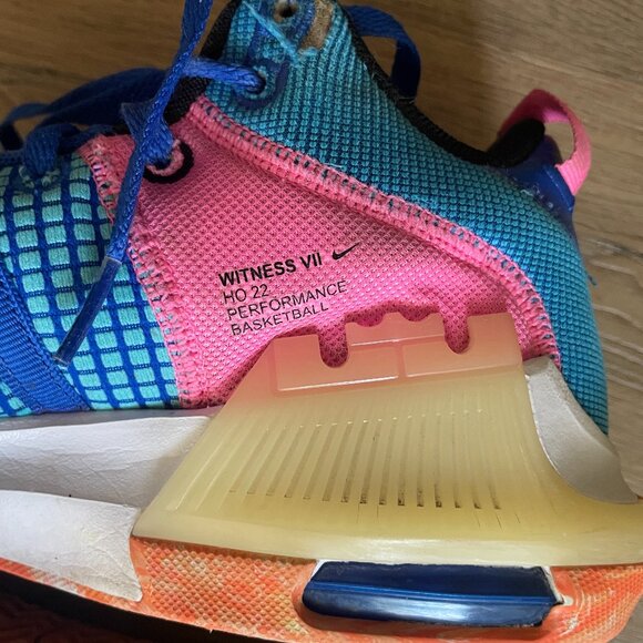 Nike LeBron Witness VII Hyper Royal Pink Basketball Shoes DM1123-400 Mens Sz 7.5 - Picture 6 of 9